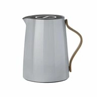 Stelton Isolierkanne Emma Tee Edelstahl m. Buchengriff Hellgrau 1 L, 1 l