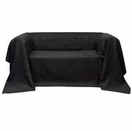 vidaXL Stuhlhusse 210 x 280 cm Sofahusse aus Microsuede Anthrazit 210x280 cm