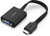UGREEN Ugreen Adapter HDMI - VGA Micro USB / Audio 3,5 mm Miniklinke schwarz