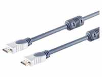 S/CONN maximum connectivity® Home-Cinema 2x HDMI Stecker, 1,0m HDMI-Kabel,...
