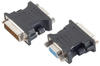 S-Conn Adapter DVI-D-Stecker 24+1 Dual-Link/VGA-Buchse Audio- & Video-Adapter