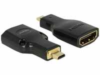 Delock micro HDMI-D Stecker > HDMI-A Buchse 4K Audio- & Video-Adapter