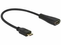 Delock Kabel HDMI mini C Stecker > HDMI-A Buchse Audio- & Video-Adapter