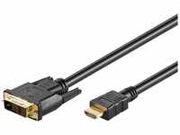 WENTRONIC WENTRONIC Goobay HDMI/ DVI-D Kabel 1m HDMI-Kabel