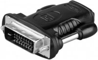 Goobay Goobay HDMI auf DVI-D Adapter - Schwarz Elektro-Kabel, HDMI auf DVI-D,