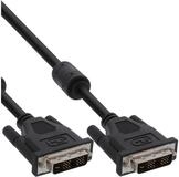 Inline DVI-D Kabel, digital 18+1 Stecker / Stecker, Single Link, 2 Ferrite...
