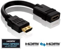PureLink PureLink&reg; - HDMI/HDMI Adapter - PureInstall 0,10m Video-Adapter