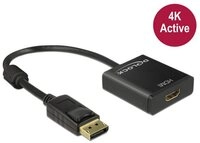 Delock Adapter DisplayPort 1.2 Stecker - HDMI Buchse 4K Aktiv 62607 HDMI-Kabel,