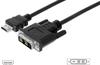 Digitus HDMI-Adapterkabel HDMI-Stecker an DVI-D-Stecker HDMI-Kabel, (5.00 cm),