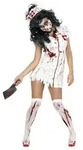 Smiffys Zombie-Kost&uuml;m Krankenschwester Zombiekost&uuml;m - f&uuml;r Fasching wei&szlig; XS
