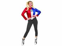 Rubies Kostüm Harley Quinn Jacke mit Shirt