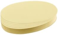 FRANKEN Moderationskoffer Moderationskarte - Oval, 190 x 110 mm, gelb, 500 St&uuml;ck