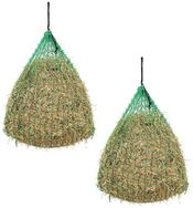 vidaXL Futterspender Heunetze 2 Stk Rund 1x1 m PP