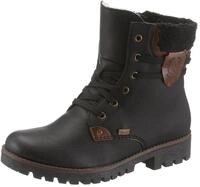 Winterboots RIEKER, Damen, Gr. 41, schwarz, Lederimitat, Schuhe Winterboots,