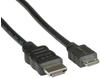 ROLINE ROLINE HDMI High Speed Kabel mit Ethernet, HDMI ST - Mini HDMI ST 0,8m
