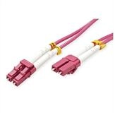 VALUE LWL-Kabel 50/125&micro;m OM4, LC/LC Glasfaserkabel, (200.0 cm), LSOH
