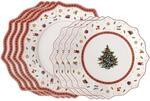 Teller-Set VILLEROY & BOCH "Toy's Delight Teller Set, 8-tlg.", rot, 8, Porzellan,