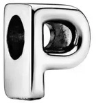 Pandora Charm Buchstabe Pandora Alphabet-Charm Buchstabe Letter P Sterling-Silber