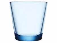 IITTALA Leerglas Glas Kartio Aqua-Blau (Klein)