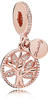 Pandora Bead Pandora Charm Anhänger Funkelnder Stammbaum 781728CZ rosé