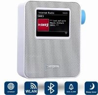 Blaupunkt PIB 100 WH Steckdosen-Radio (WLAN Internetradio mit Farbdisplay &