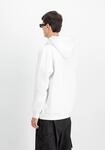 Hoodie ALPHA INDUSTRIES "Basic Zip Hoodie BL", Herren, Gr. S, wei&szlig;, Obermaterial: