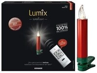 Krinner LED-Kerze Lumix SuperLight Metallic 12er