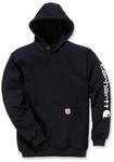 Hoodie CARHARTT "Kaputzensweatshirt", Herren, Gr. S, schwarz, Obermaterial: 70%