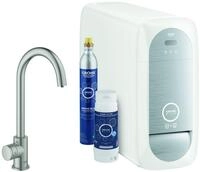 Grohe K&uuml;chenarmatur Blue Home Mono Starterkit Sp&uuml;ltischarmatur mit C-Auslauf