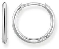 Paar Creolen CR608-001-12, Creolen "Klein" Silber