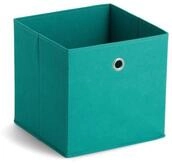 Zeller Present Aufbewahrungskorb Aufbewahrungsbox, Vlies, petrol, 28 x 28 x 28 cm