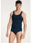CALIDA Tanktop Twisted Cotton Pure Cotton, Feinripp-Qualit&auml;t, Rundhals-Ausschnitt