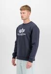 Sweater ALPHA INDUSTRIES "Basic Sweatshirt BL", Herren, Gr. S, blau (navy),