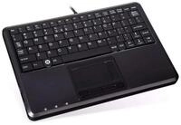 Perixx USB-Verteiler PERIBOARD-510 H PLUS UK, Mini USB-Tastatur, Touchpad, Hub,