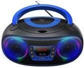 Denver TCL-212BTBU CD-Player (Bluetooth, LED-Beleuchtung in Lautsprechergittern,