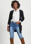 Cardigan VILA "VIRIL OPEN L/S KNIT CARDIGAN - NOOS", Damen, Gr. XS, schwarz,
