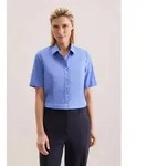 seidensticker Hemdbluse 1/2 Kragen Uni blau M (38)