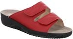 Pantolette ROHDE "Soltau-40", Damen, Gr. 43, rot, Leder, Basic, Schuhe Pantolette,