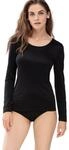 Langarmshirt MEY "Emotion", Damen, Gr. 36, schwarz, Feinripp, Obermaterial: 50%