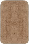 vidaXL Badematte, Badvorleger-Set 2-tlg. Stoff Beige