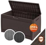 Casaria Auflagenbox Rato, UV-best&auml;ndig 310L Haltegriffe Balkon Wohnzimmer