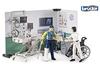 Bruder® Spielfigur bworld 62711 Krankenstation, Notfallambulanz mit Ärztin und
