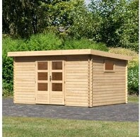 Karibu Gartenhaus Trittau 5, BxT: 406x333 cm, 40 mm Wandst&auml;rke, mit Fenster