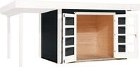 weka Gartenhaus Designhaus 126 Plus, BxT: 500x377 cm, (Set), mit Anbaudach