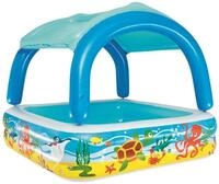 Bestway Planschbecken Bestway Planschbecken mit Sonnendach - Aufblasbarer Kinderpool