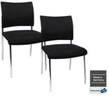 TOPSTAR Besucherstuhl TOPSTAR Besucherstuhl Visit 10 Polster schwarz 2er Pack
