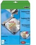 Sigel Dekorationsfolie InkJet Overhead-Folien, transparent, 100 mym, A4, 10...