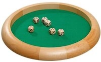 Philos Spiel Philos W&uuml;rfelteller Holz 30 cm + 6 W&uuml;rfel