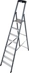 KRAUSE Stehleiter SePro S, Alu eloxiert, 1x8 Stufen, Arbeitsh&ouml;he ca. 370 cm