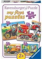 Ravensburger Puzzle Puzzle Holz 2,4,6,8 Teile Bei der Arbeit My first Puzzle ab...
